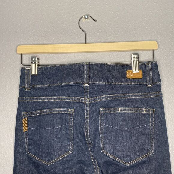 Paige Hidden Hills Dark Wash Stretch Bootcut Jeans Size 27 - Picture 7 of 10